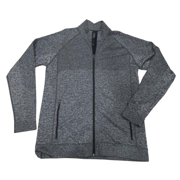 Lululemon Jacket Men's Engineered Warmth Zip-up Size XL Black White Marled - Picture 1 of 6